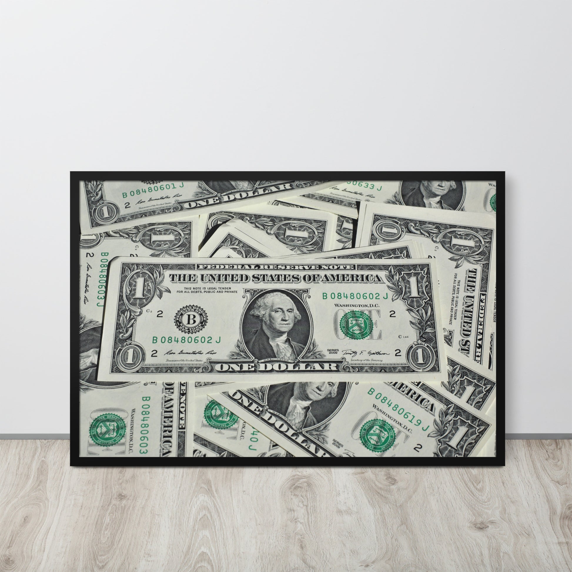 One Dollar -- High Quality -- Framed on photo paper