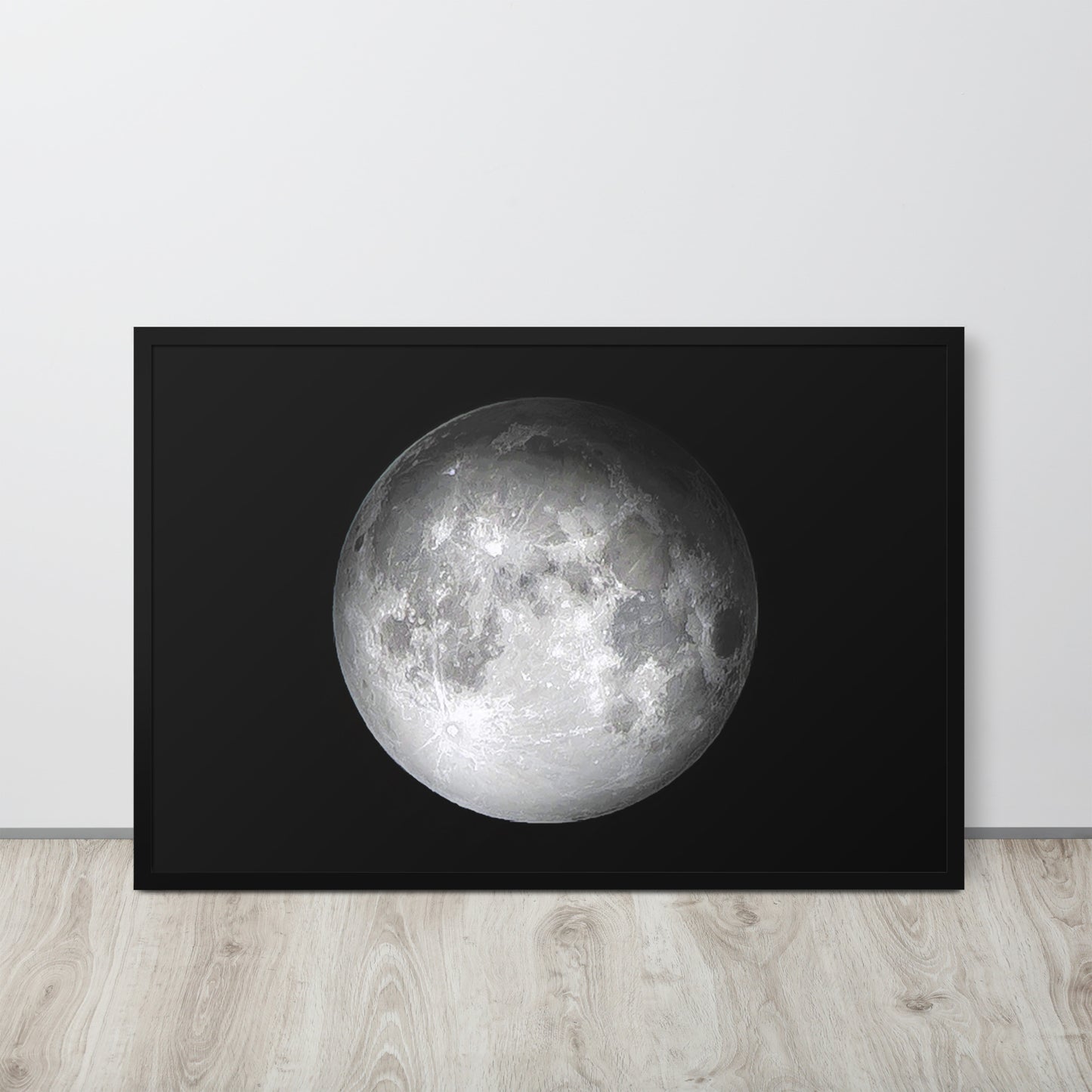 The Moon -- High Quality -- Framed on photo paper