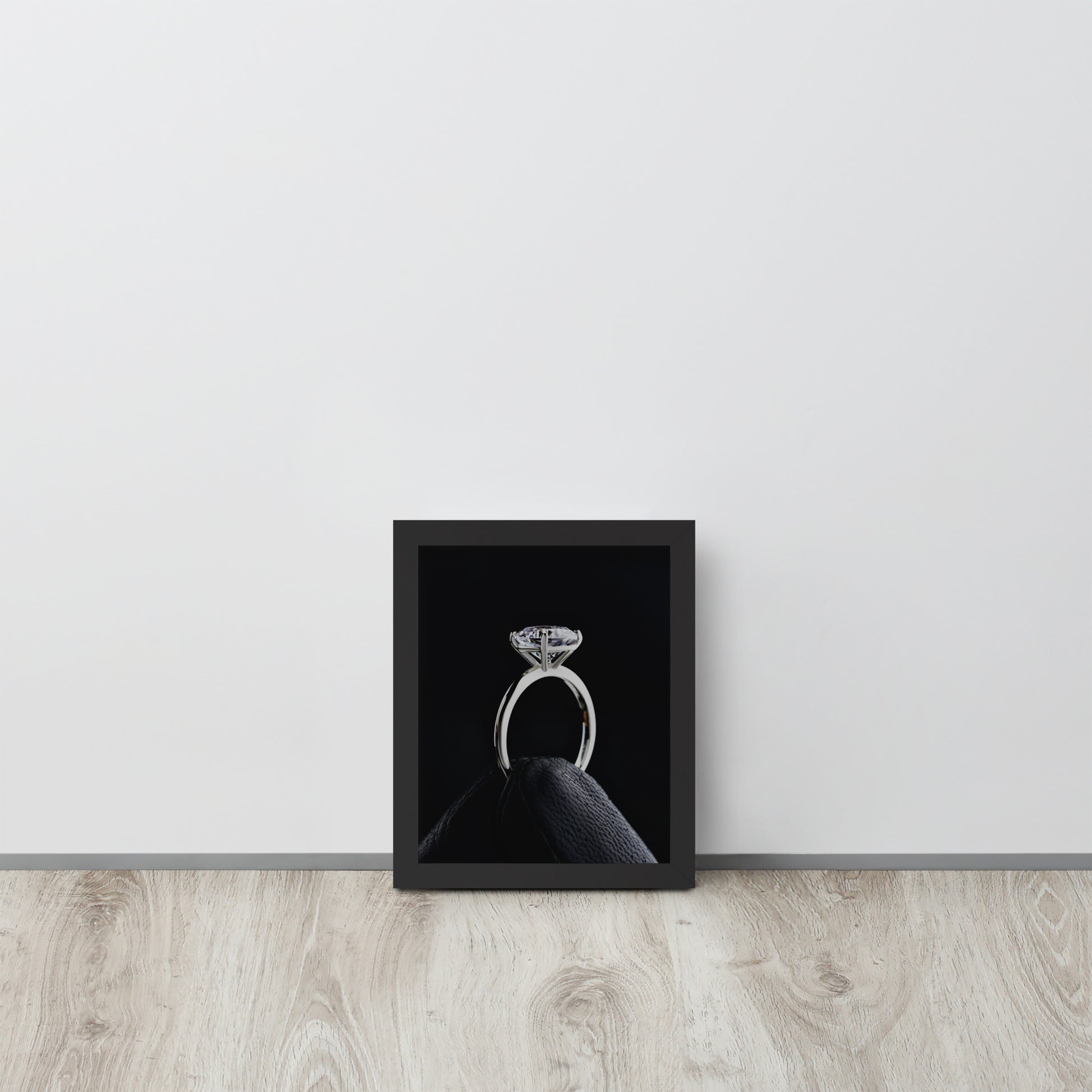 Diamond Ring -- High Quality -- Framed on photo paper