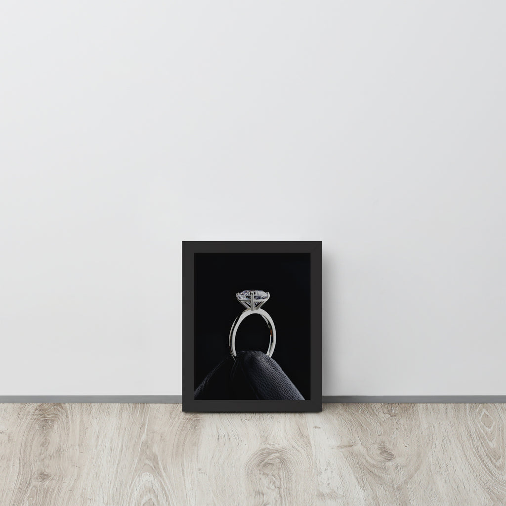 Diamond Ring -- High Quality -- Framed on photo paper