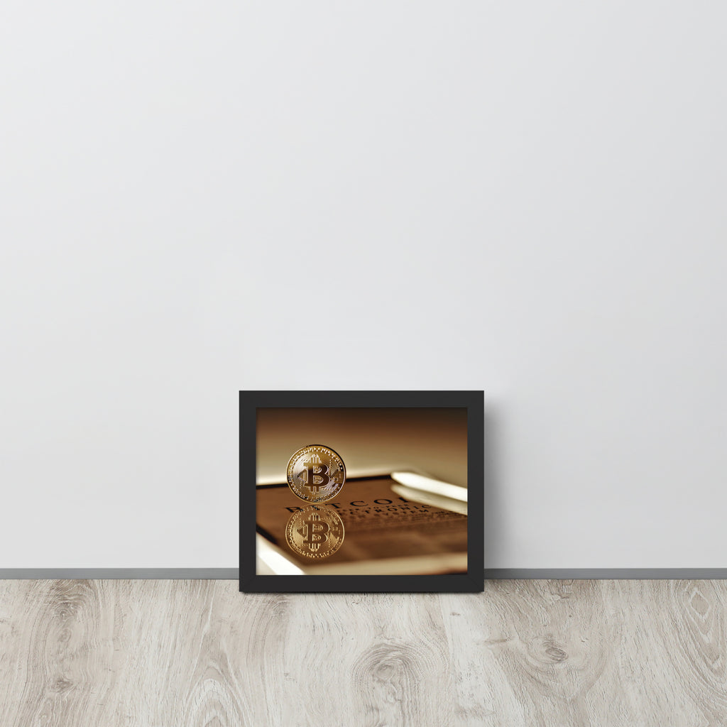 Bitcoin -- High Quality -- Framed on photo paper