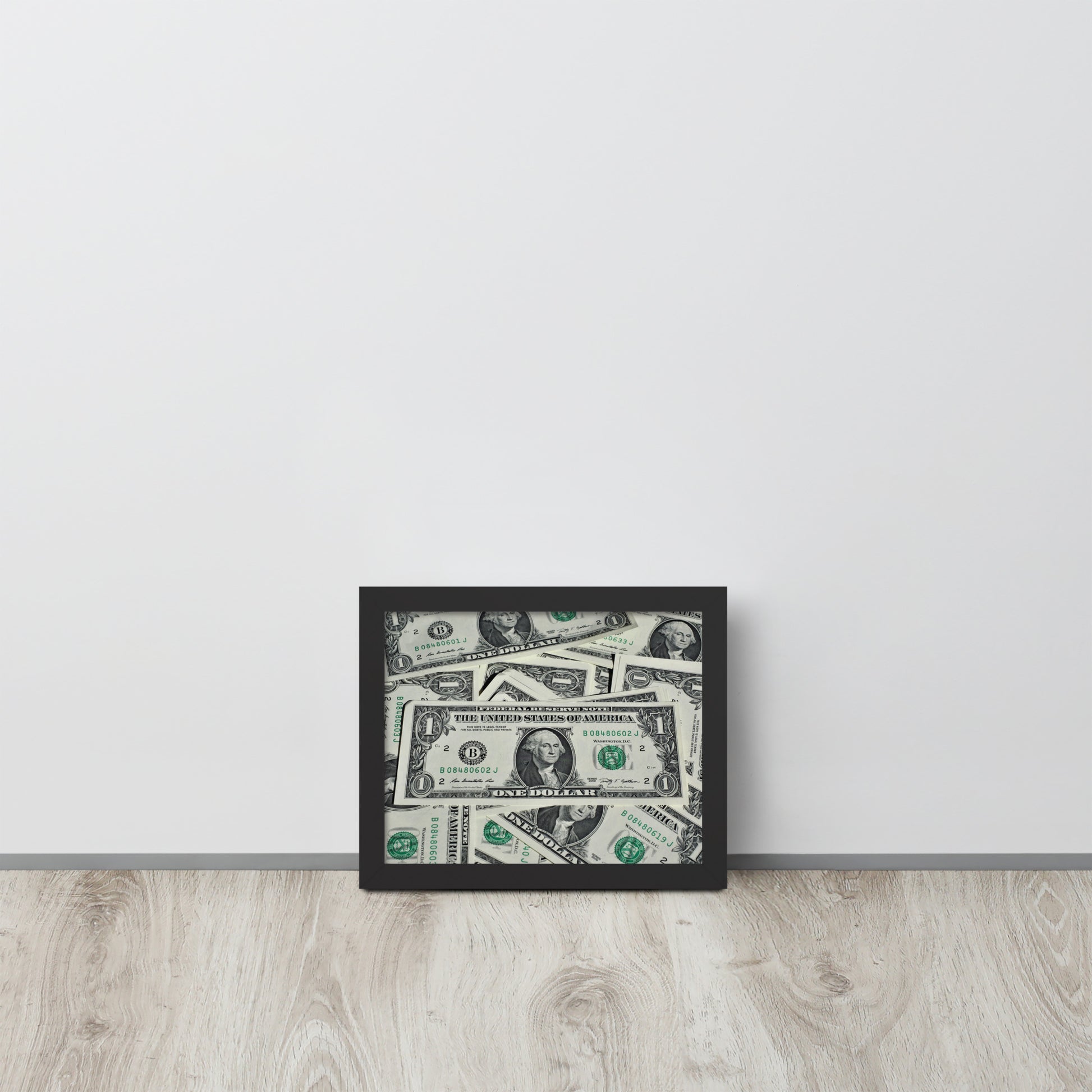 One Dollar -- High Quality -- Framed on photo paper