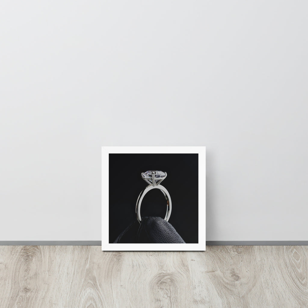 Diamond Ring -- High Quality -- Framed on photo paper