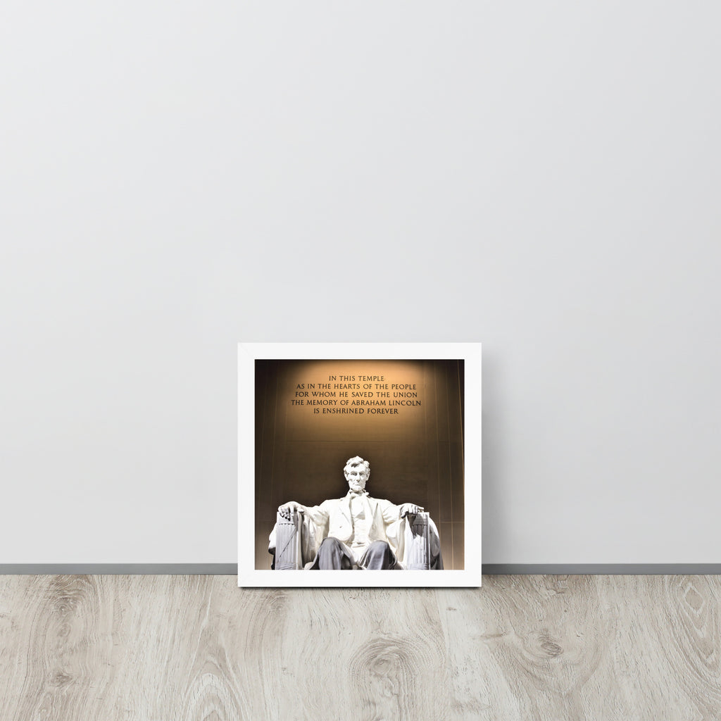 Abraham Lincoln -- High Quality -- Framed on photo paper