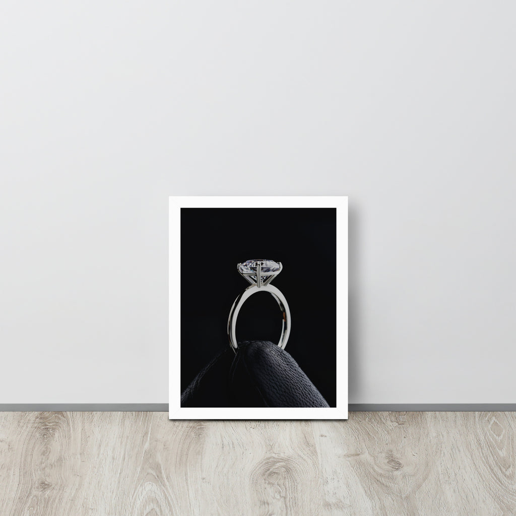 Diamond Ring -- High Quality -- Framed on photo paper