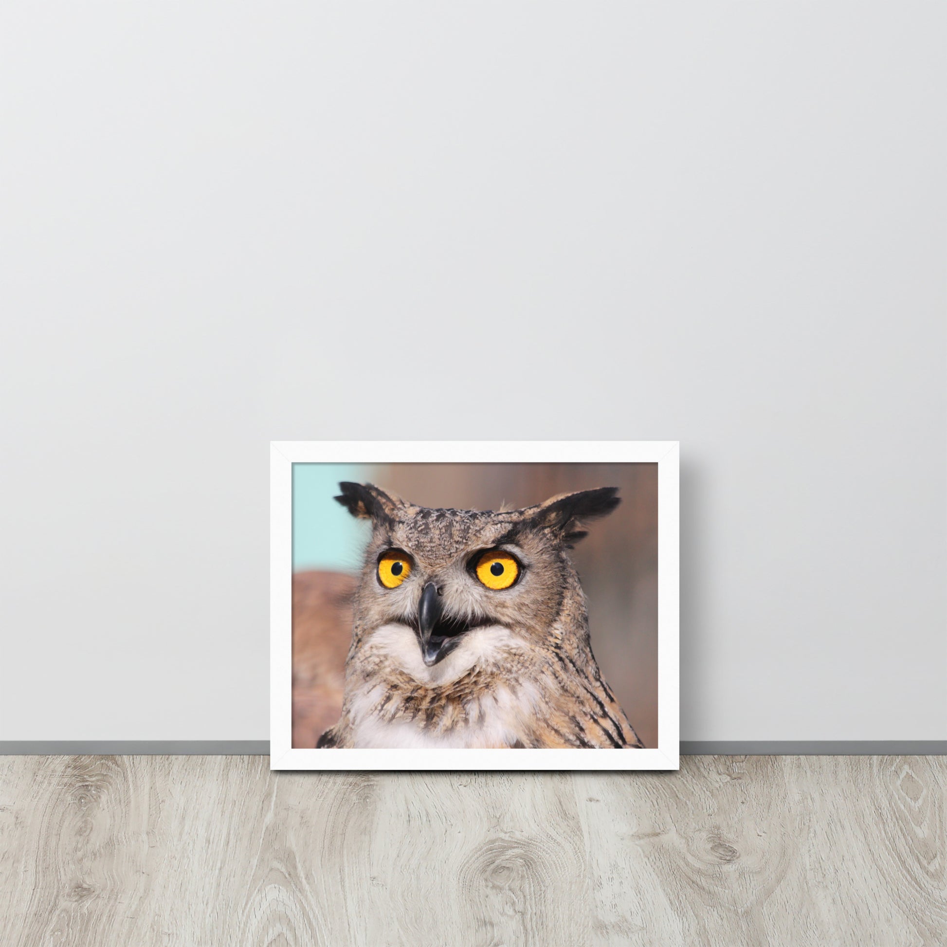 Owl -- High Quallity -- Framed on photo paper