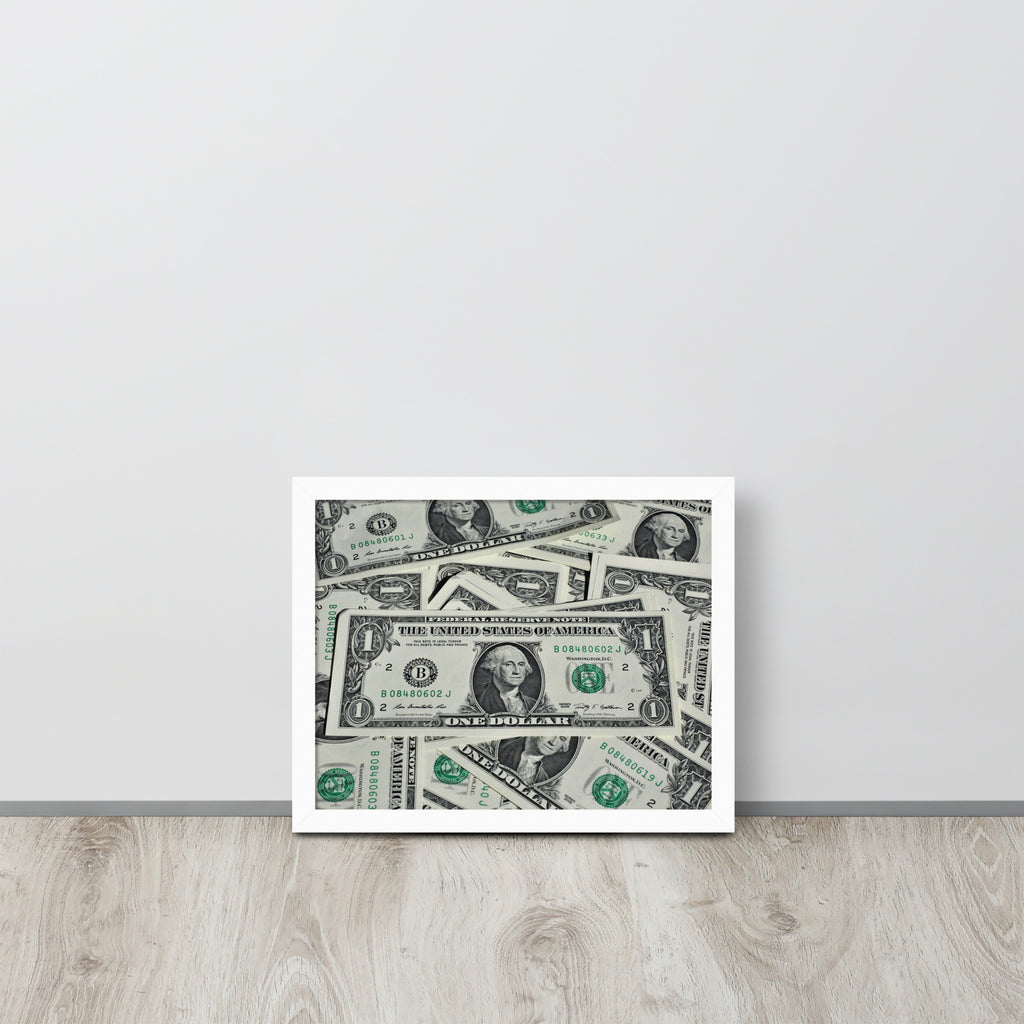One Dollar -- High Quality -- Framed on photo paper