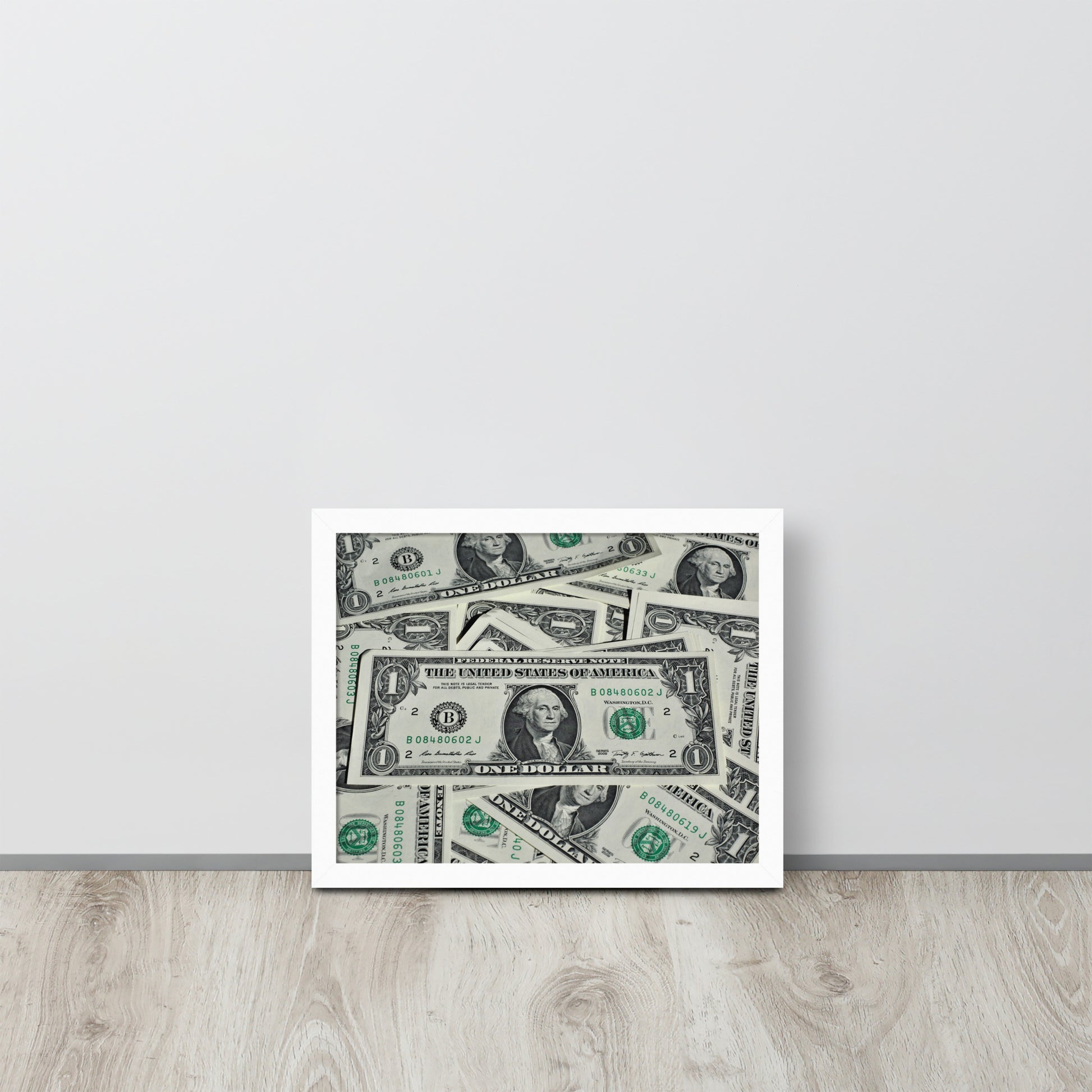 One Dollar -- High Quality -- Framed on photo paper