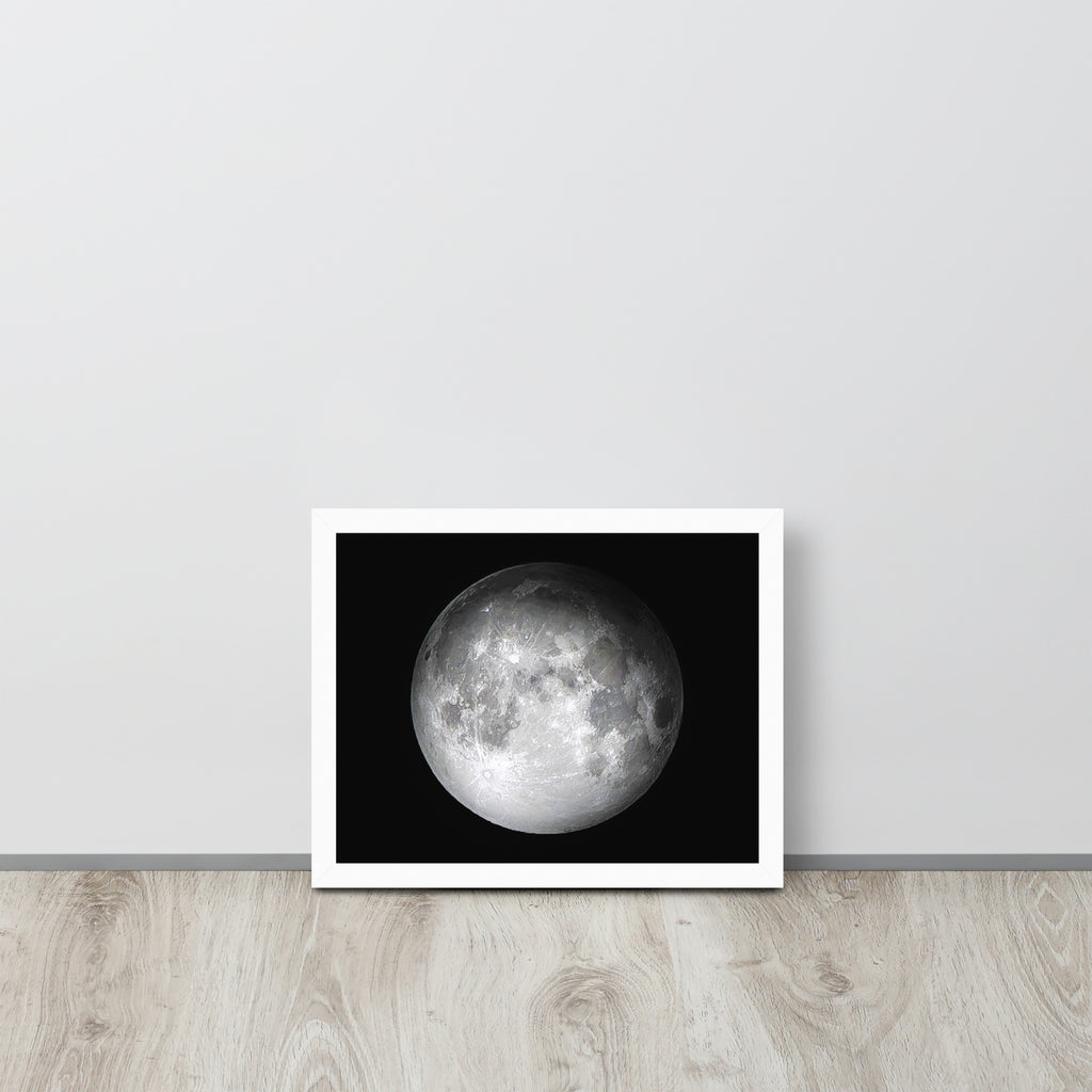 The Moon -- High Quality -- Framed on photo paper