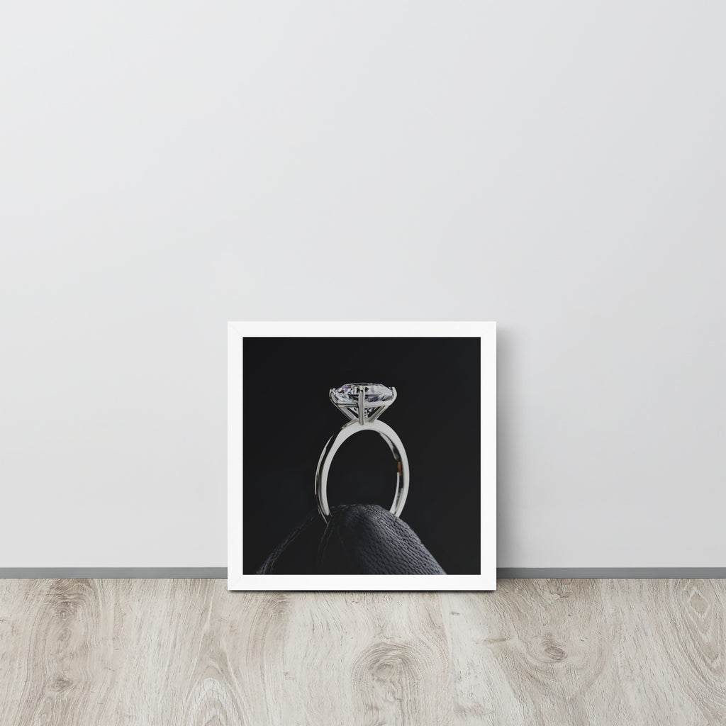 Diamond Ring -- High Quality -- Framed on photo paper
