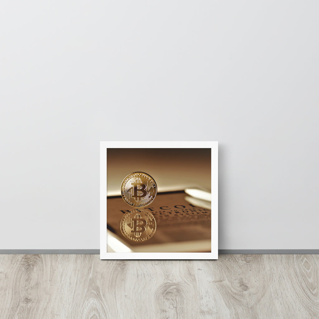 Bitcoin -- High Quality -- Framed on photo paper
