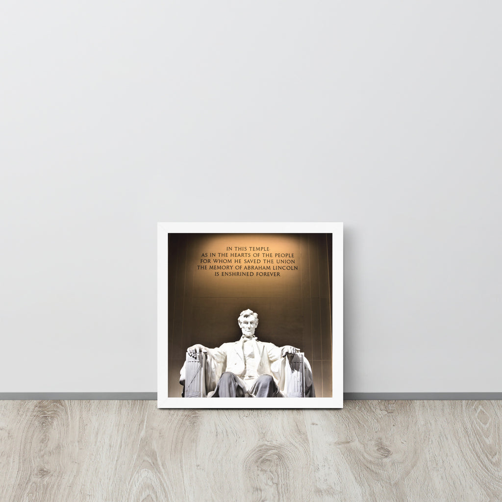 Abraham Lincoln -- High Quality -- Framed on photo paper