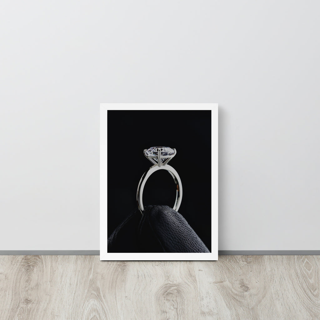 Diamond Ring -- High Quality -- Framed on photo paper