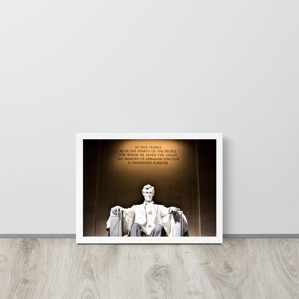 Abraham Lincoln -- High Quality -- Framed on photo paper