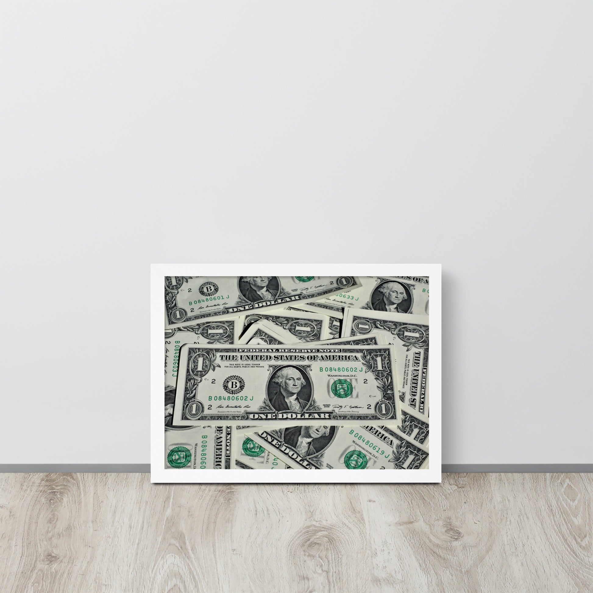 One Dollar -- High Quality -- Framed on photo paper