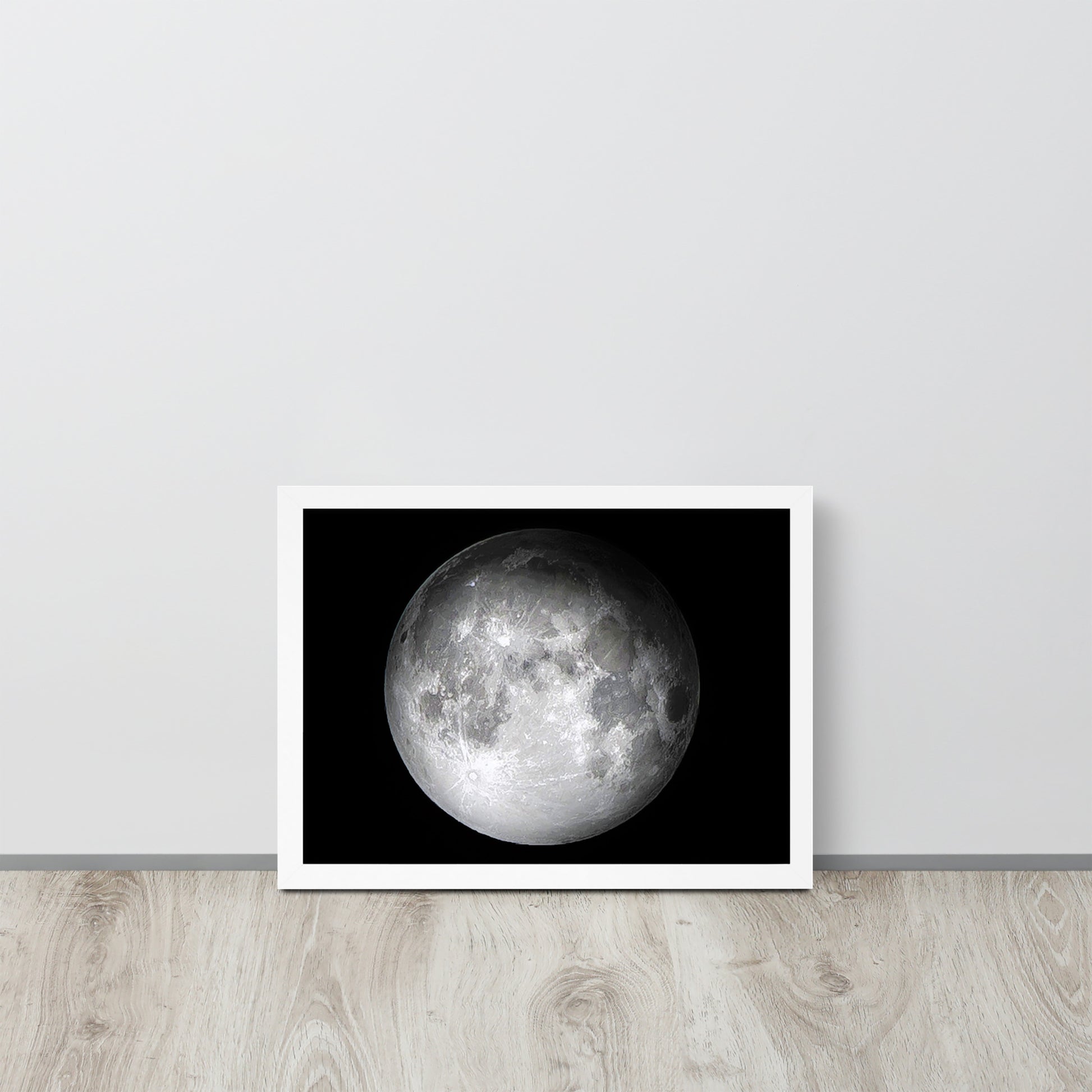 The Moon -- High Quality -- Framed on photo paper