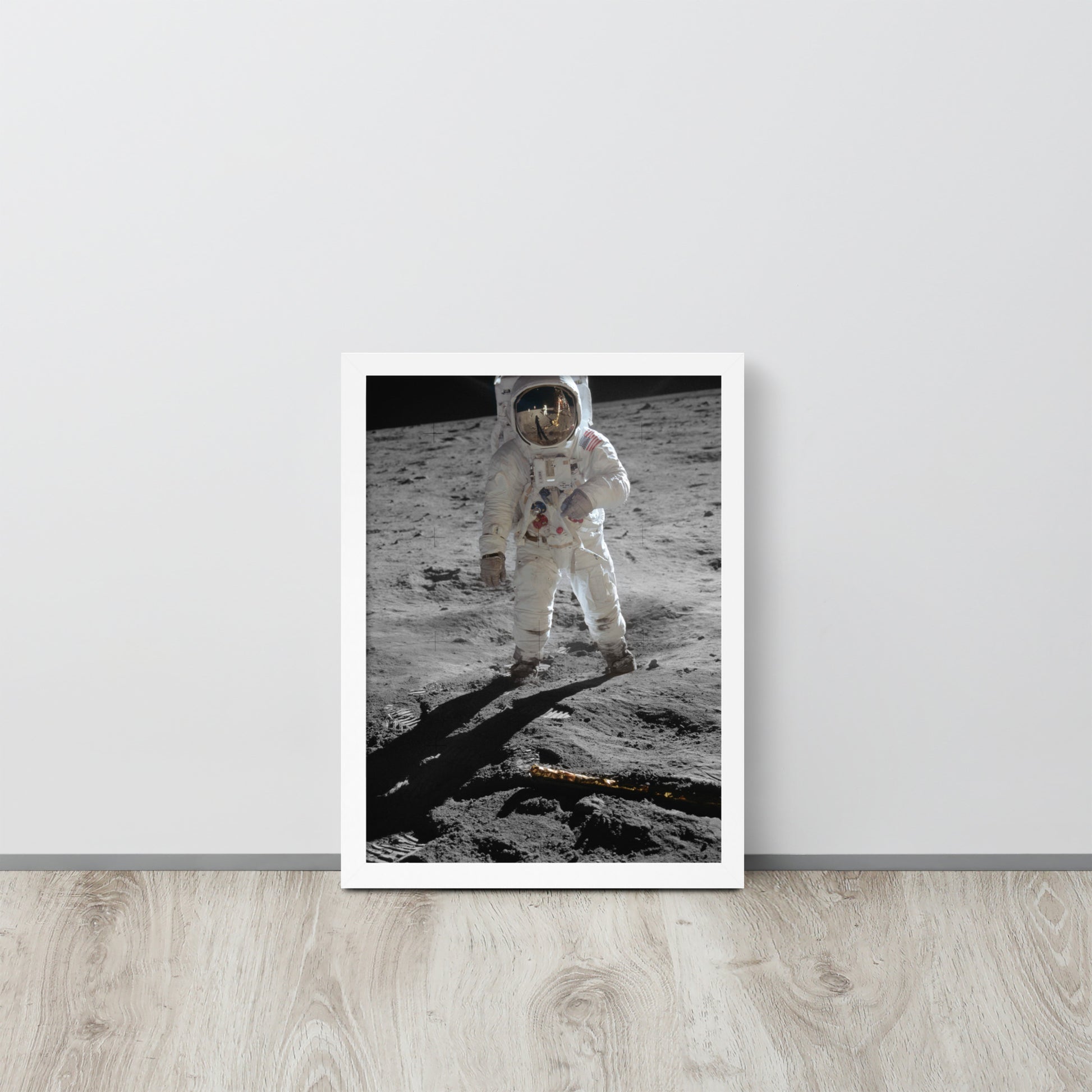 First Step on the Moon -- High Quality -- Framed on photo paper
