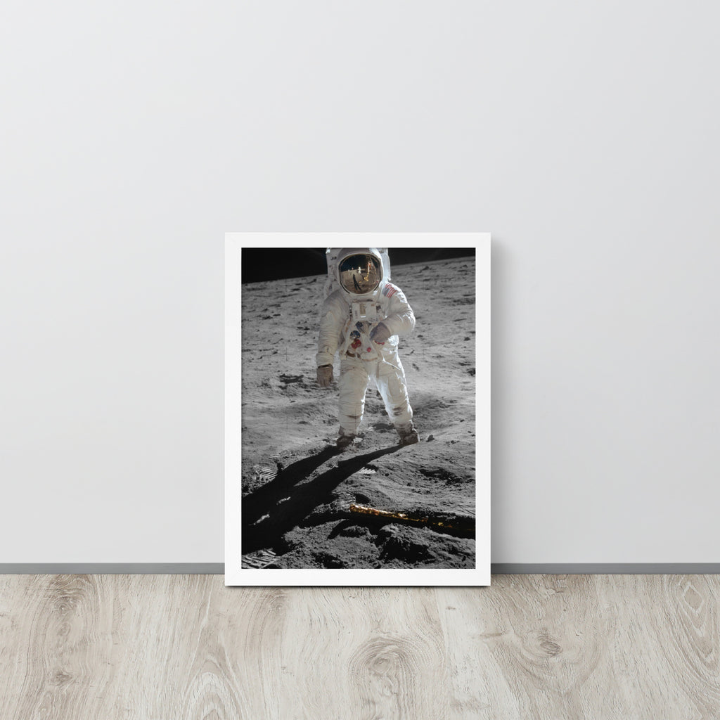 First Step on the Moon -- High Quality -- Framed on photo paper