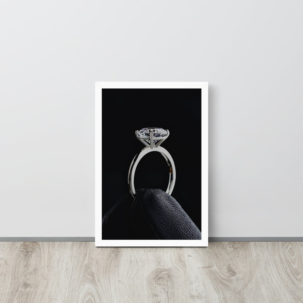 Diamond Ring -- High Quality -- Framed on photo paper