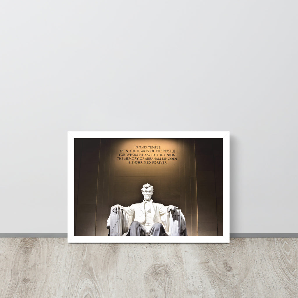 Abraham Lincoln -- High Quality -- Framed on photo paper