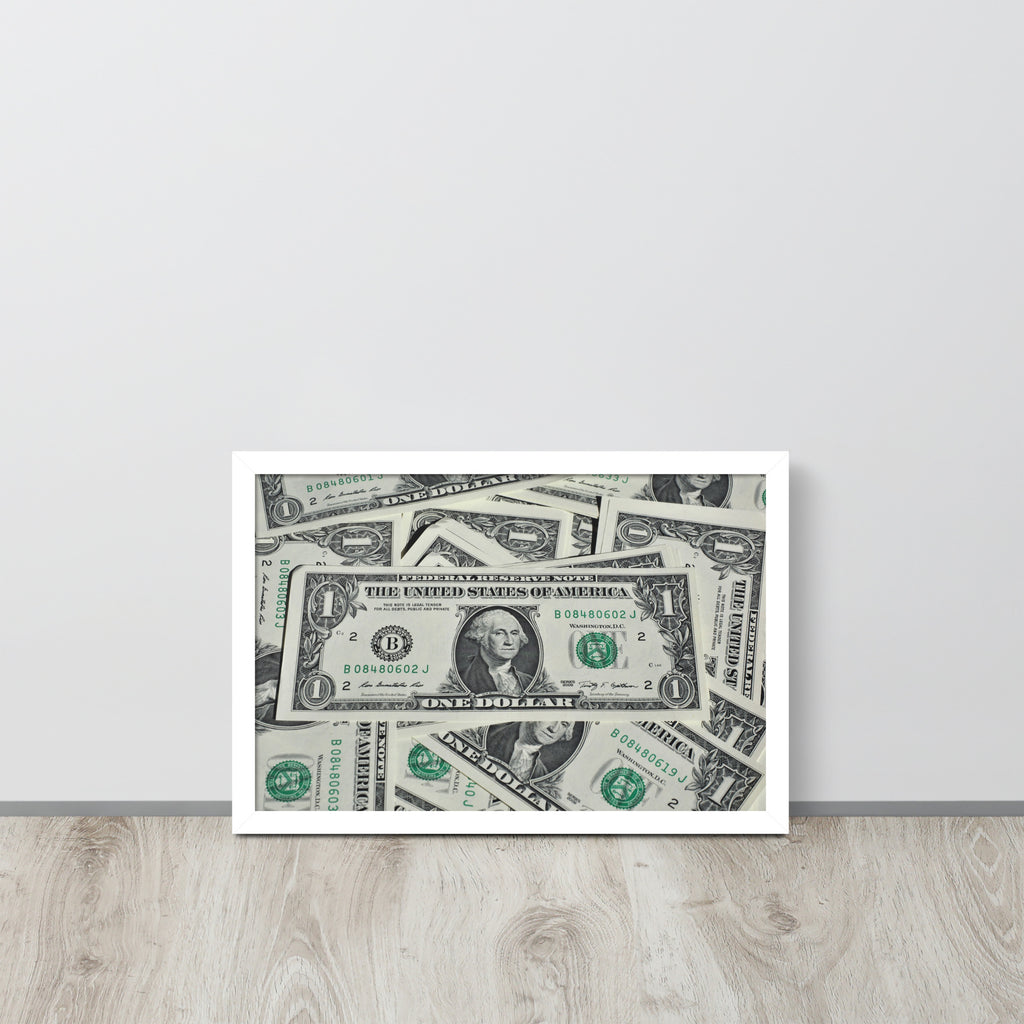 One Dollar -- High Quality -- Framed on photo paper
