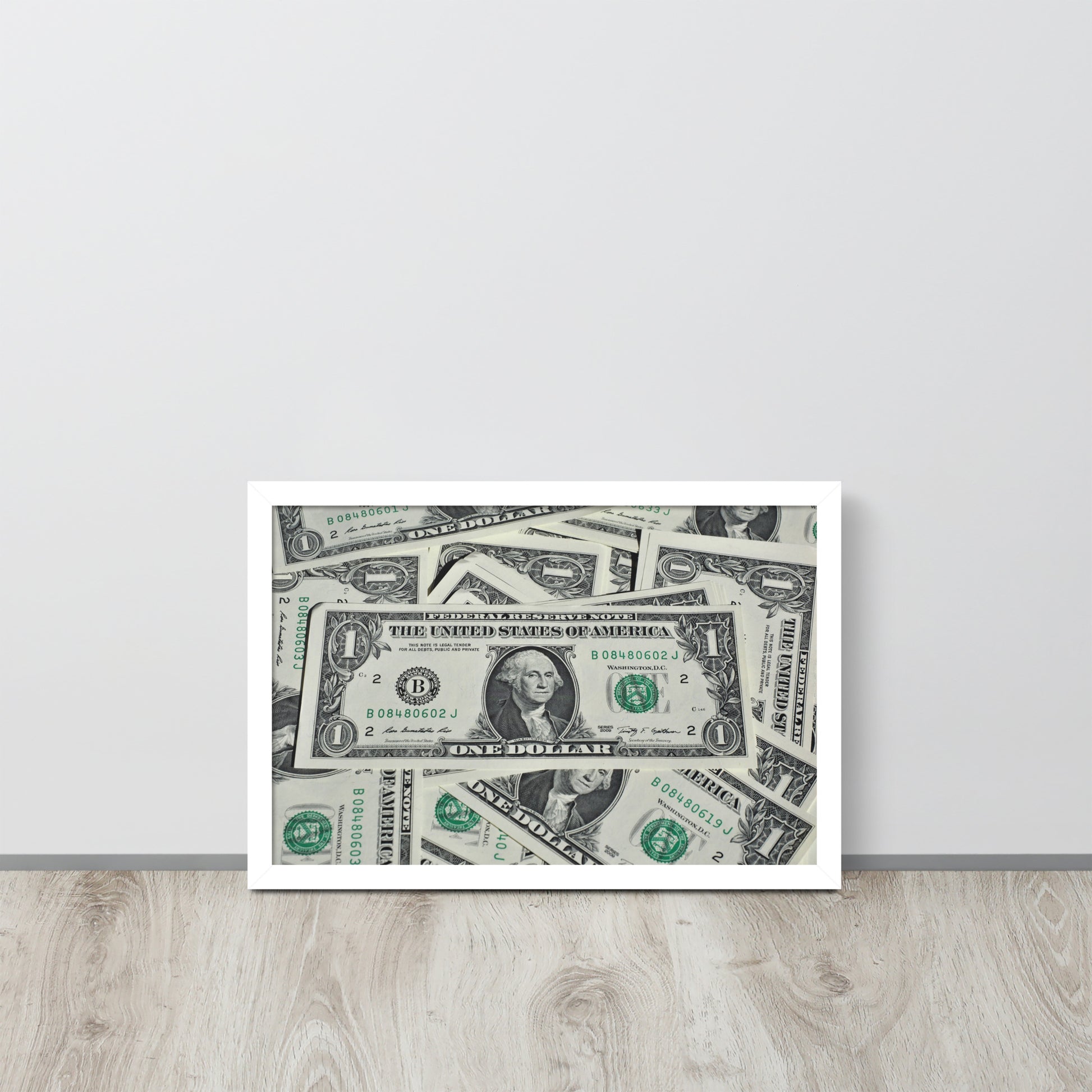 One Dollar -- High Quality -- Framed on photo paper