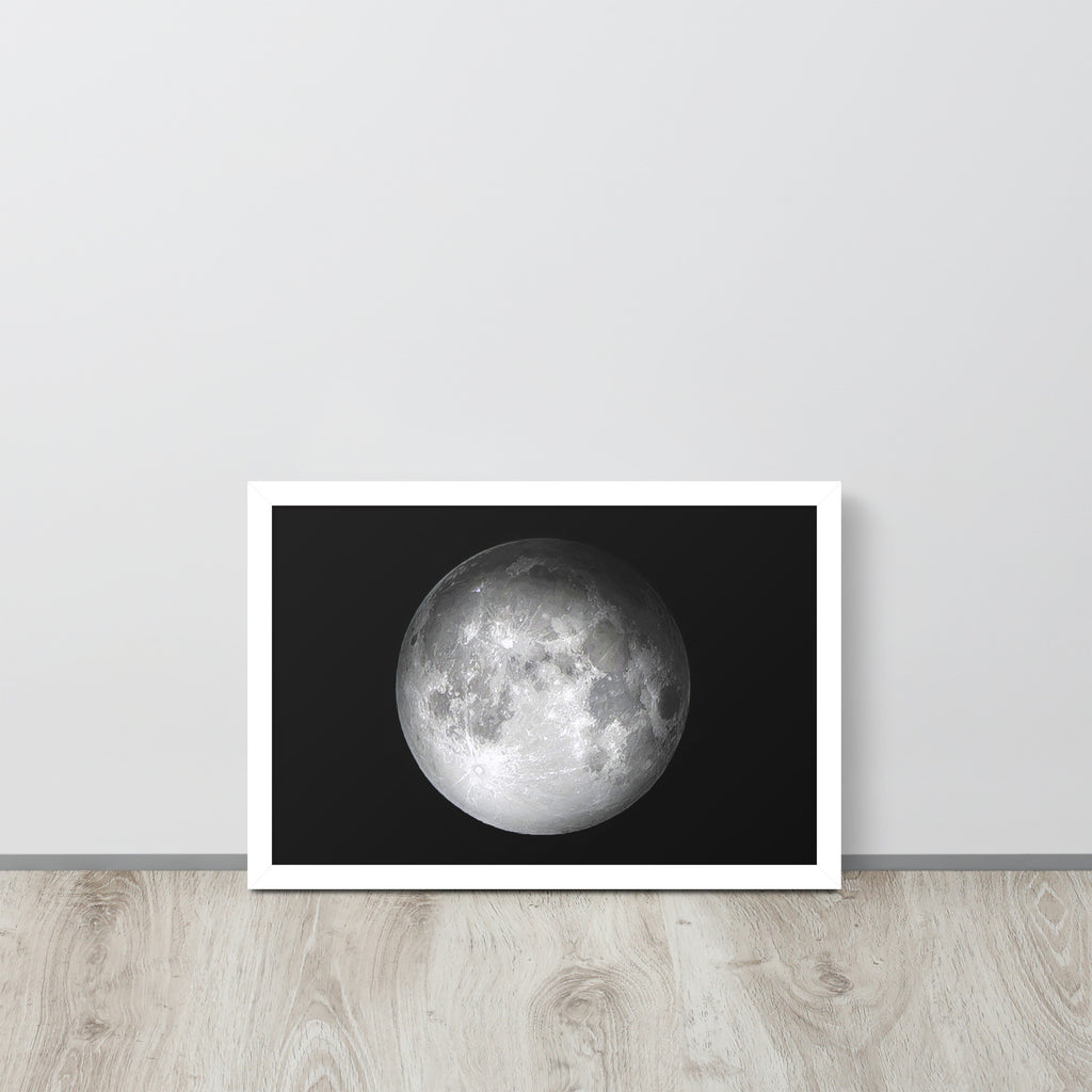 The Moon -- High Quality -- Framed on photo paper