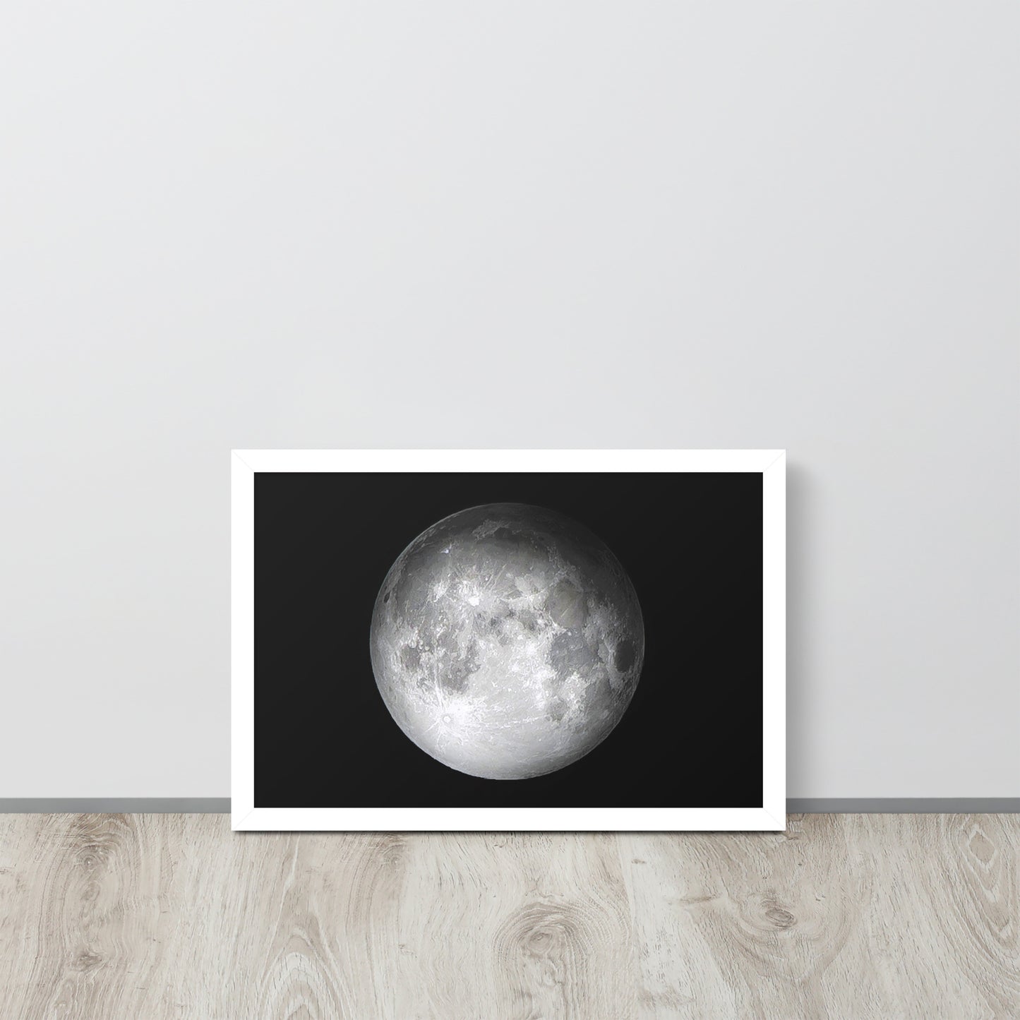 The Moon -- High Quality -- Framed on photo paper