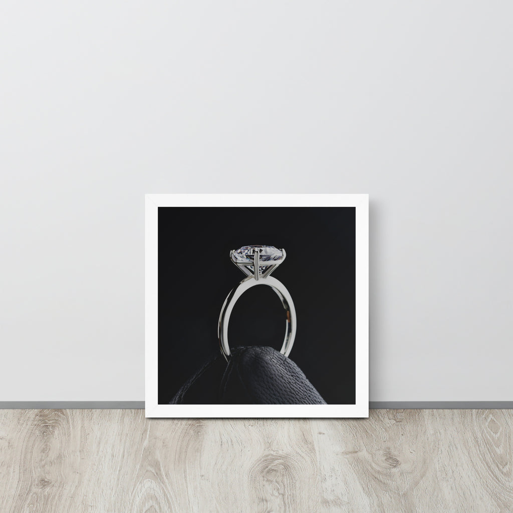 Diamond Ring -- High Quality -- Framed on photo paper
