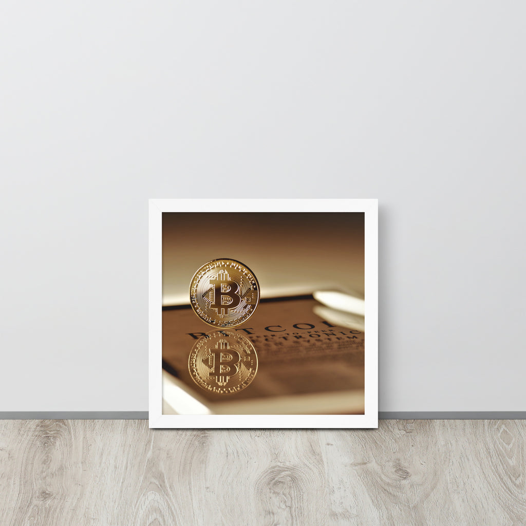 Bitcoin -- High Quality -- Framed on photo paper