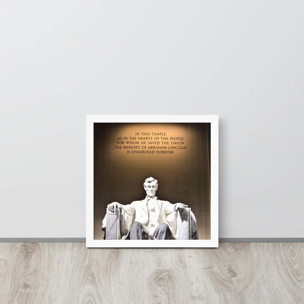 Abraham Lincoln -- High Quality -- Framed on photo paper