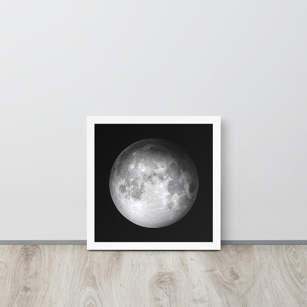 The Moon -- High Quality -- Framed on photo paper
