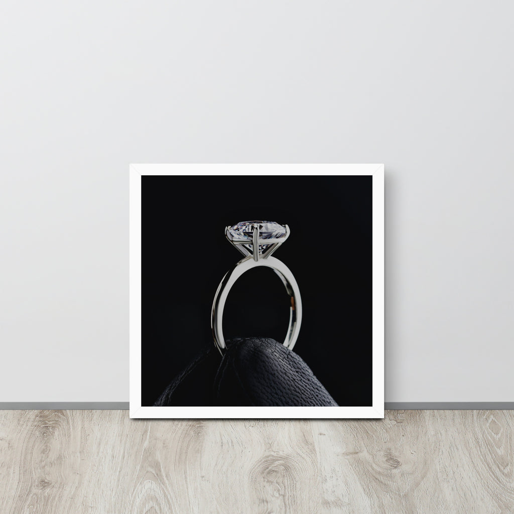 Diamond Ring -- High Quality -- Framed on photo paper