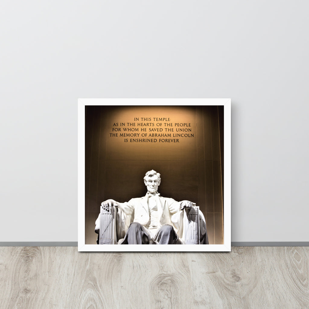 Abraham Lincoln -- High Quality -- Framed on photo paper