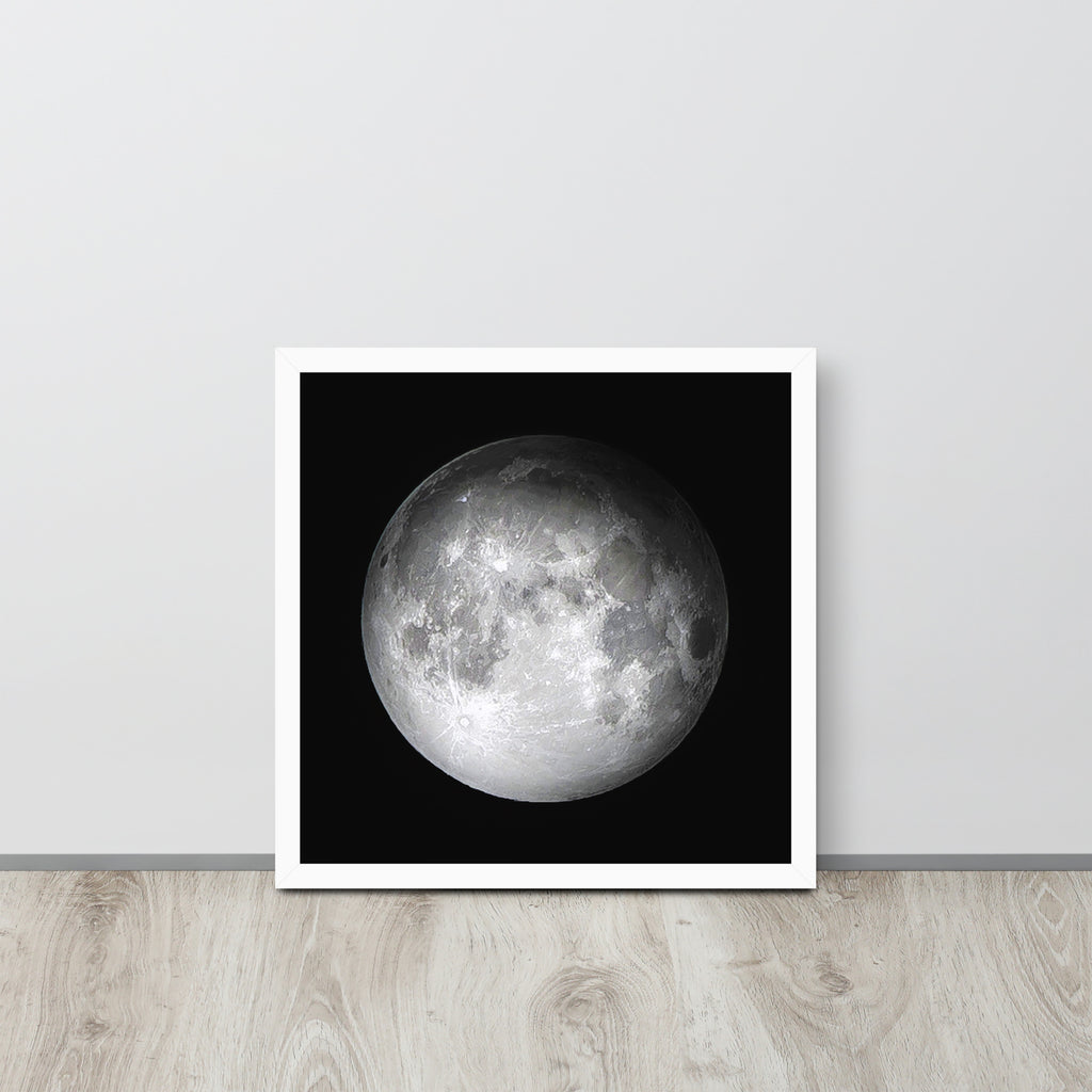 The Moon -- High Quality -- Framed on photo paper