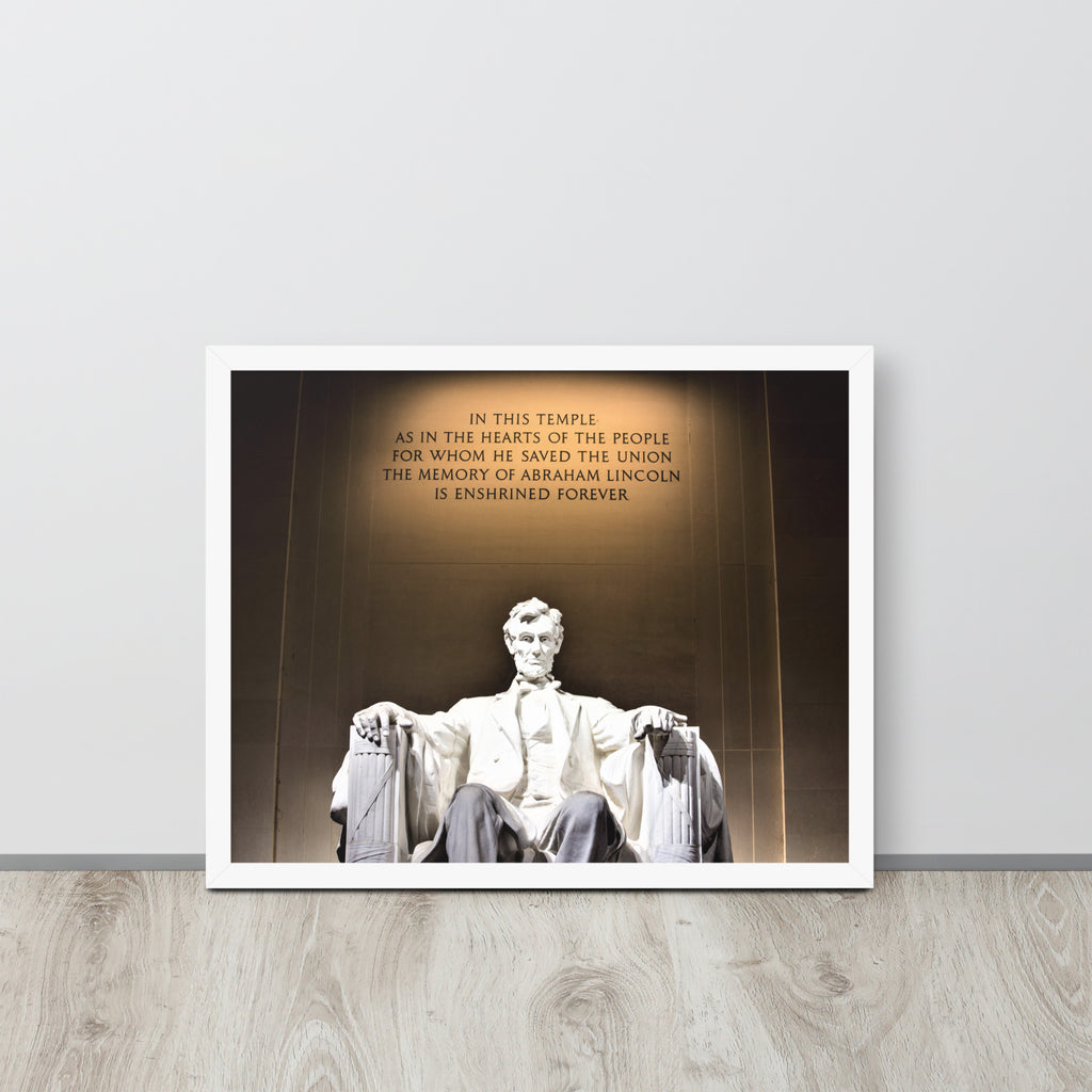 Abraham Lincoln -- High Quality -- Framed on photo paper