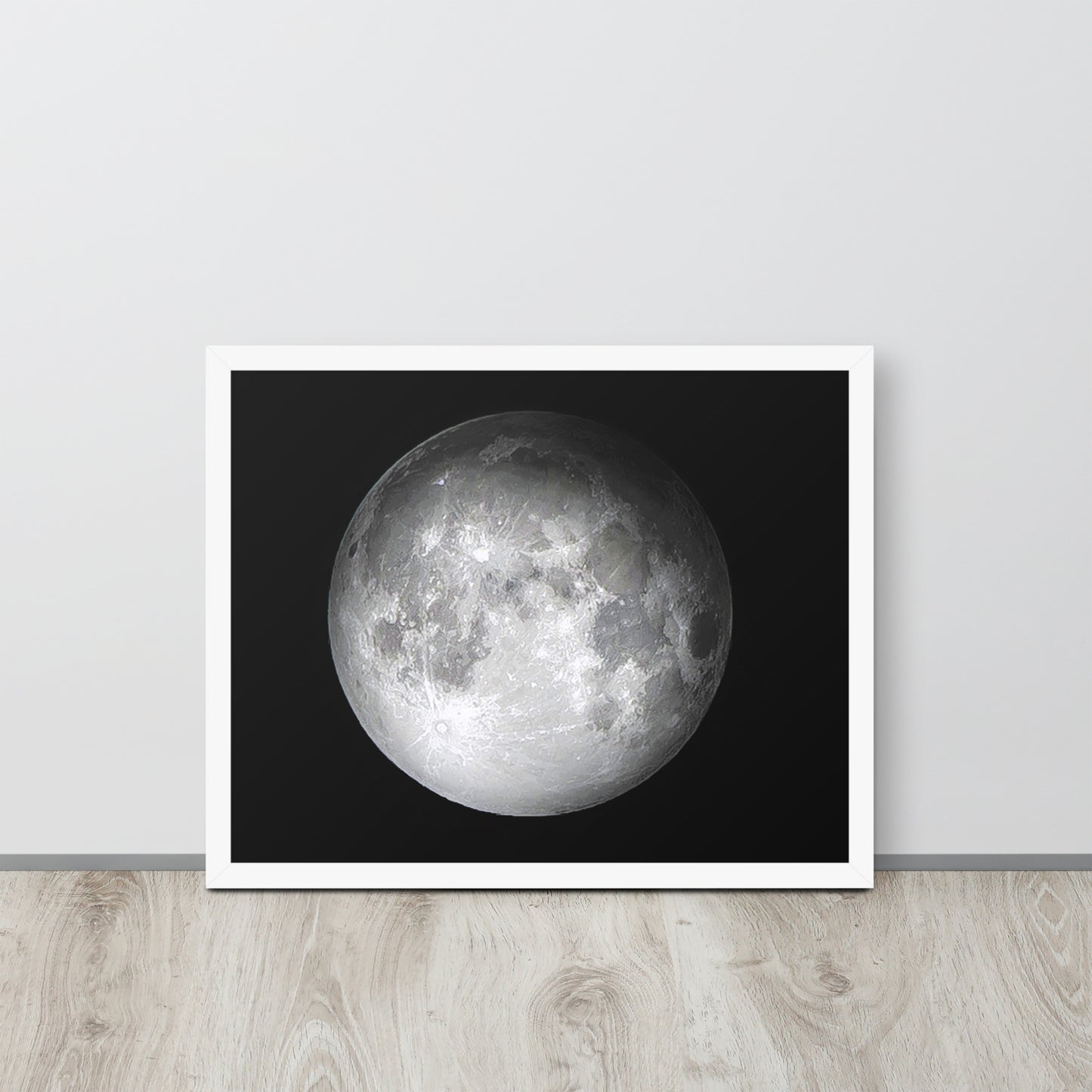 The Moon -- High Quality -- Framed on photo paper