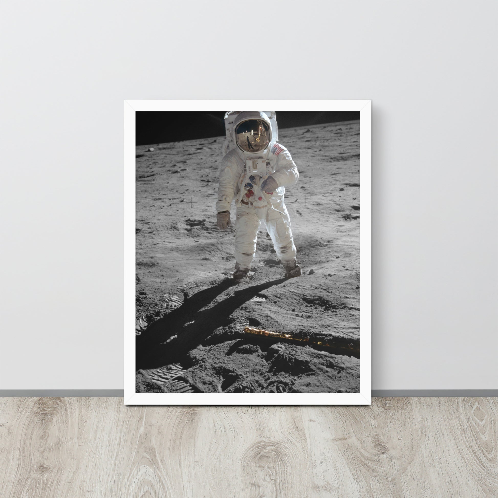 First Step on the Moon -- High Quality -- Framed on photo paper