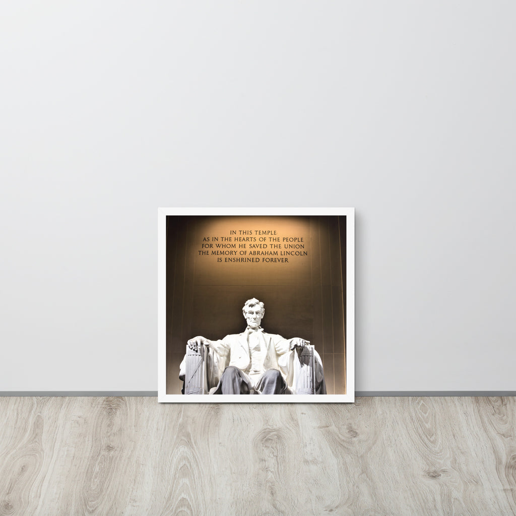 Abraham Lincoln -- High Quality -- Framed on photo paper