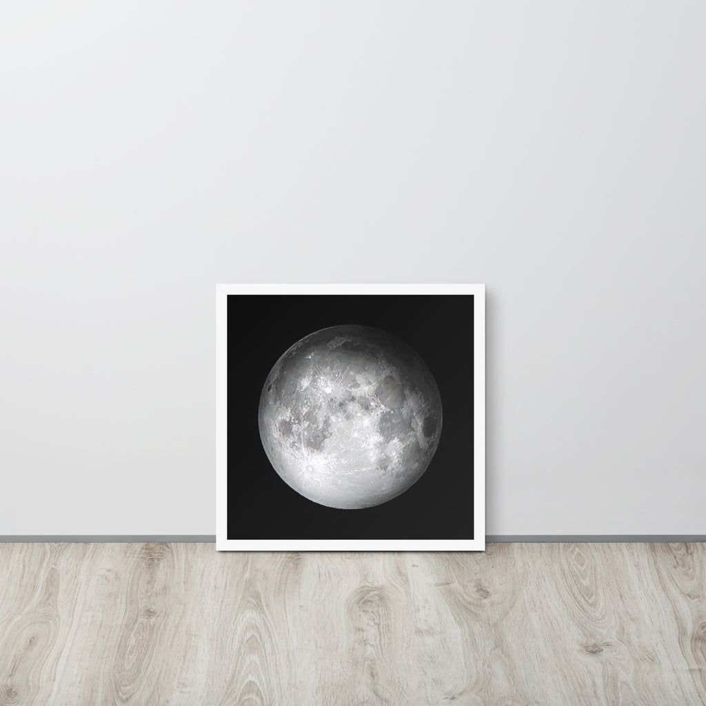 The Moon -- High Quality -- Framed on photo paper