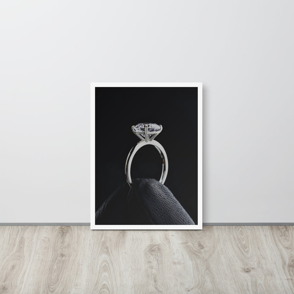 Diamond Ring -- High Quality -- Framed on photo paper