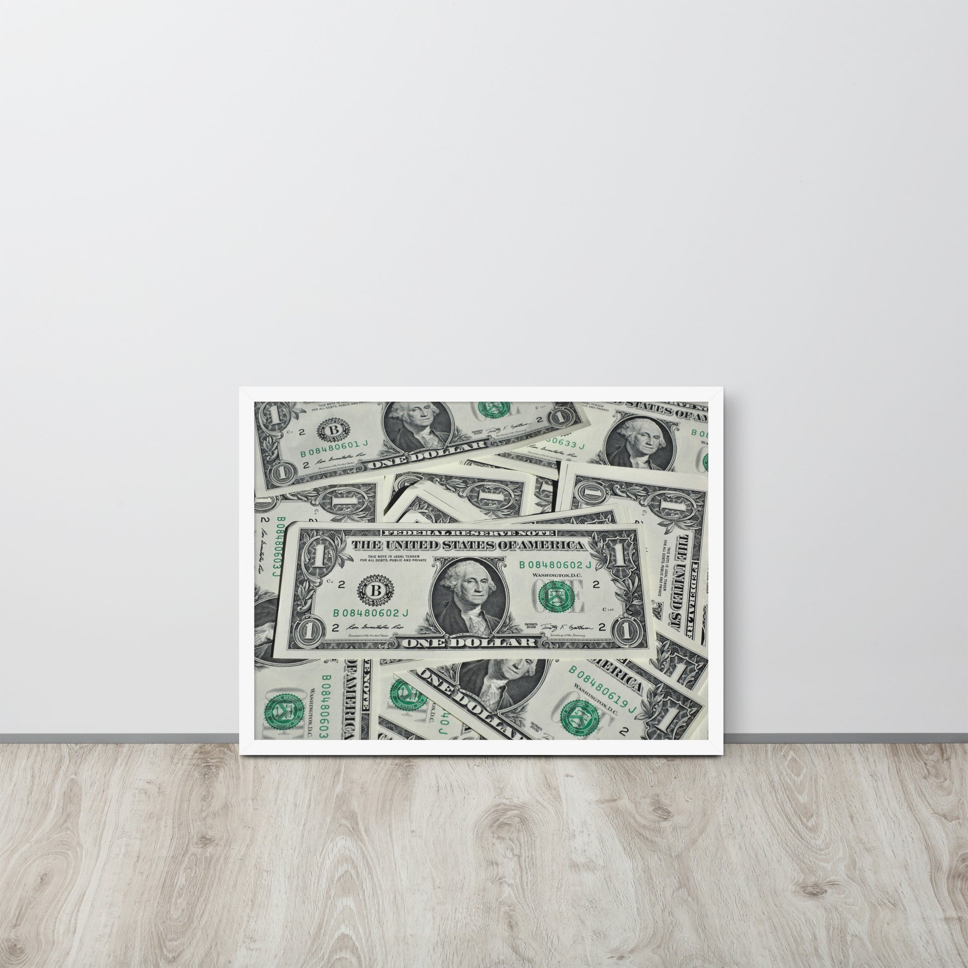 One Dollar -- High Quality -- Framed on photo paper