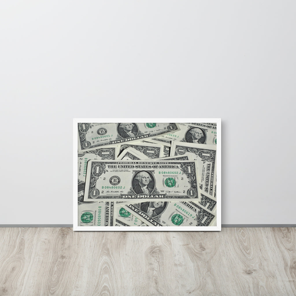One Dollar -- High Quality -- Framed on photo paper