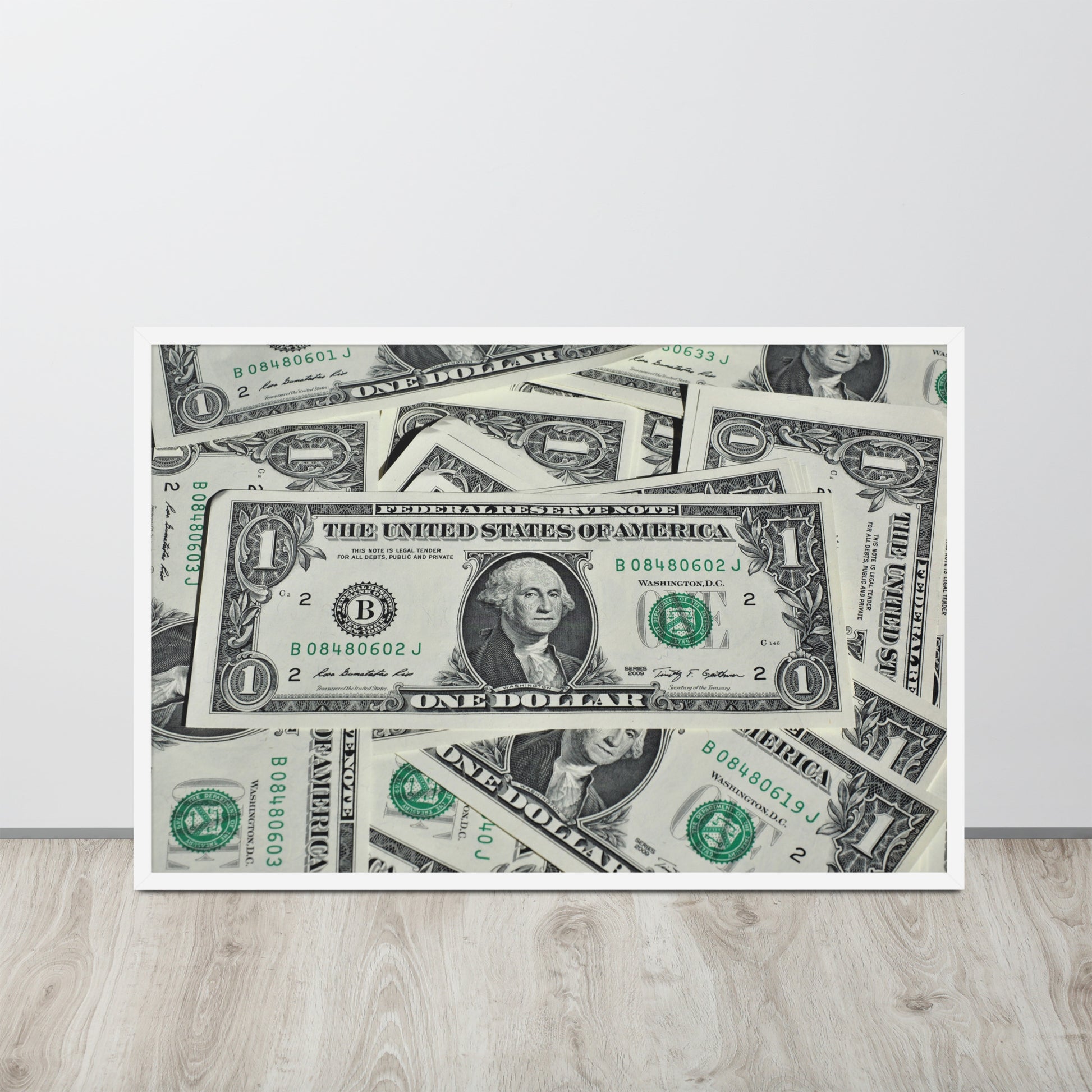 One Dollar -- High Quality -- Framed on photo paper