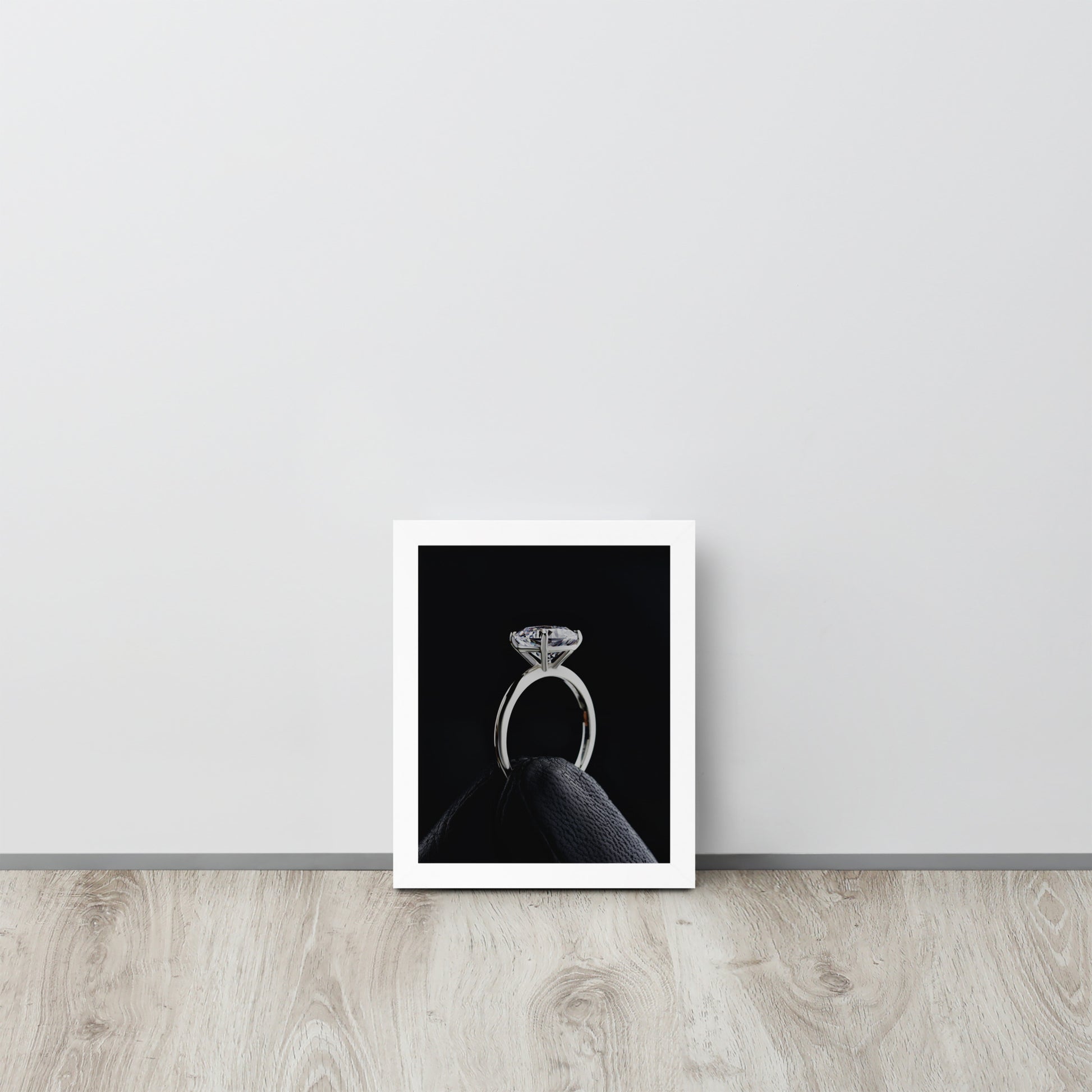 Diamond Ring -- High Quality -- Framed on photo paper