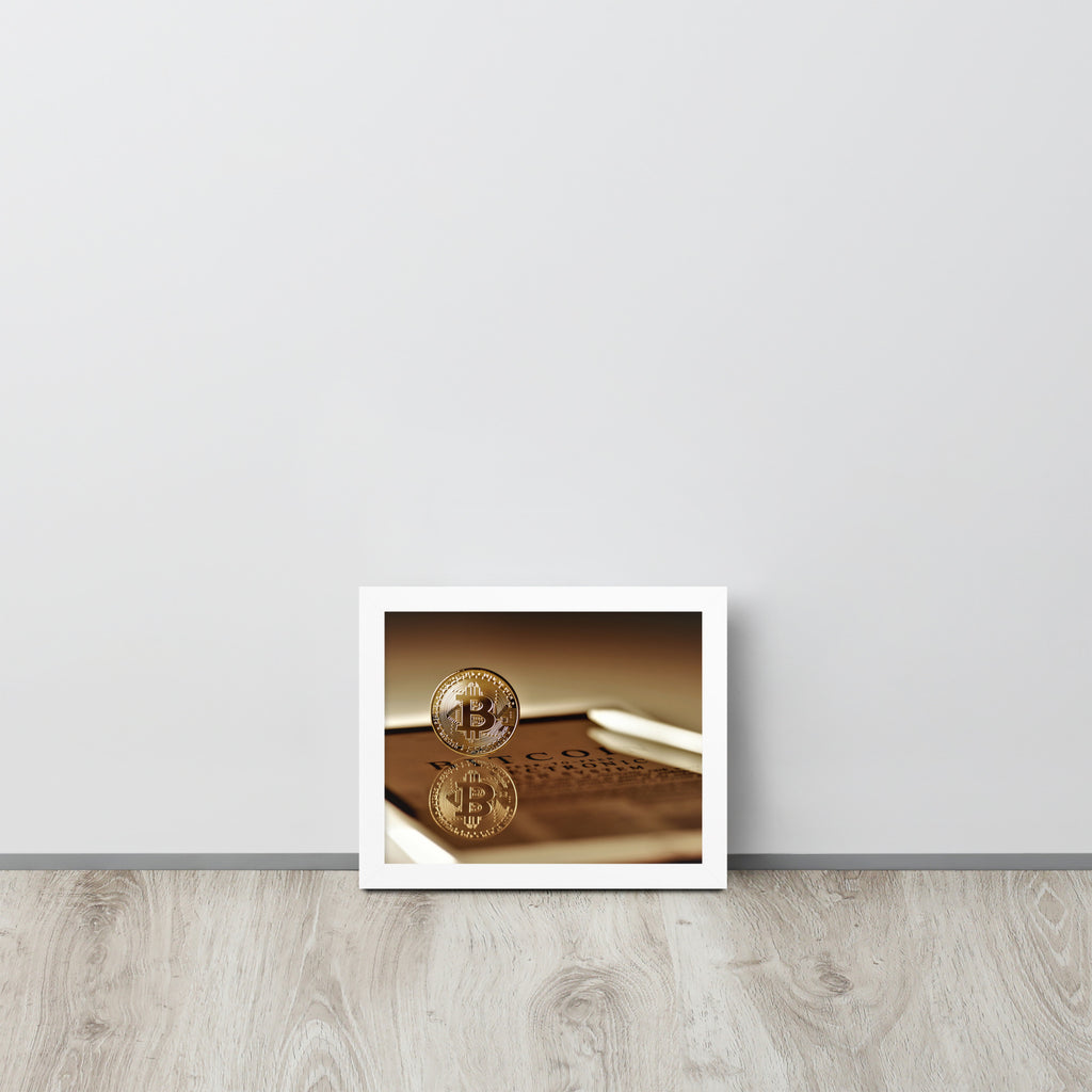 Bitcoin -- High Quality -- Framed on photo paper