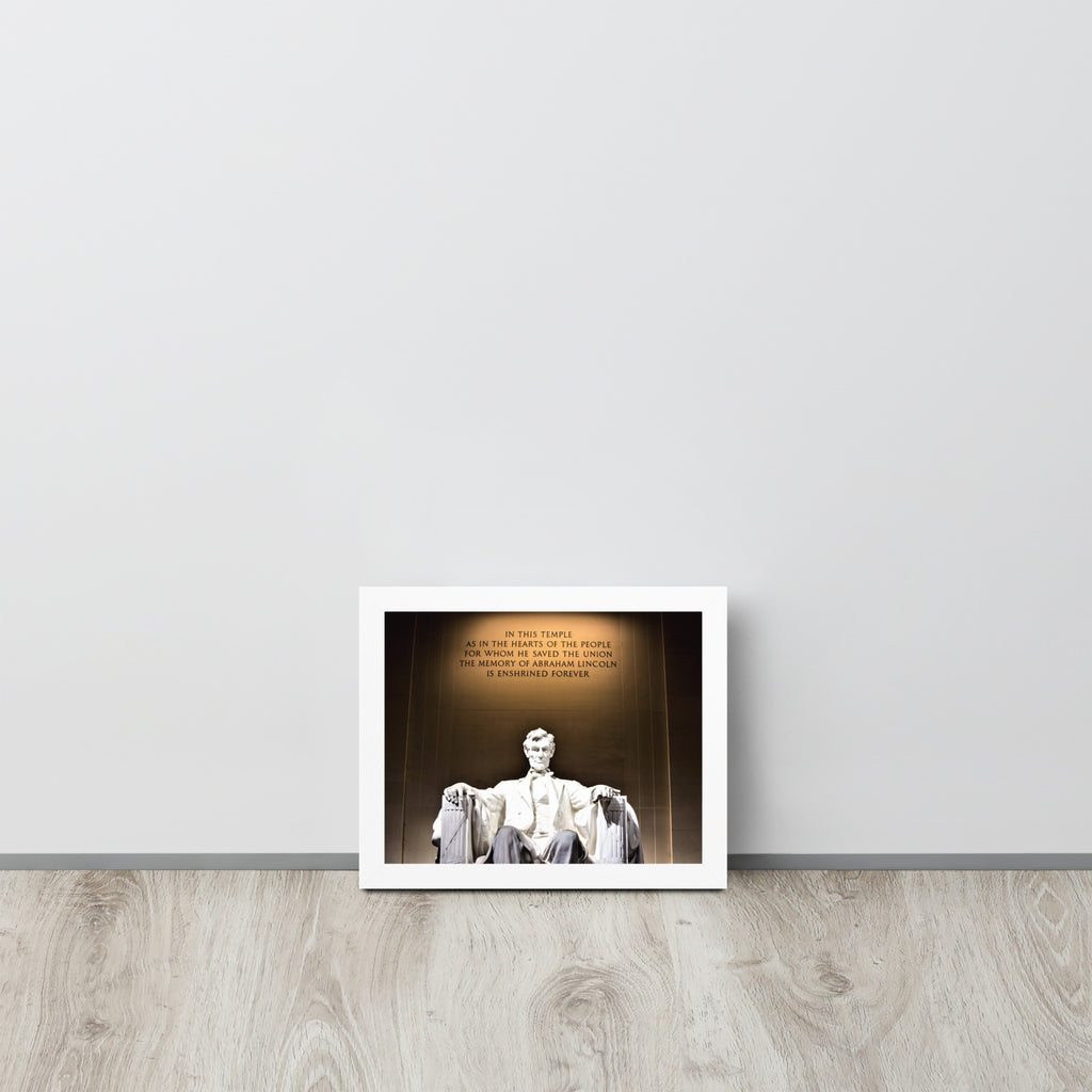 Abraham Lincoln -- High Quality -- Framed on photo paper