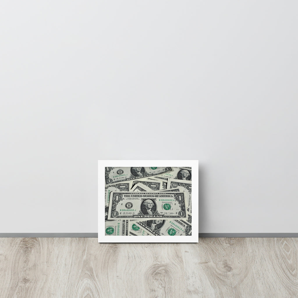 One Dollar -- High Quality -- Framed on photo paper