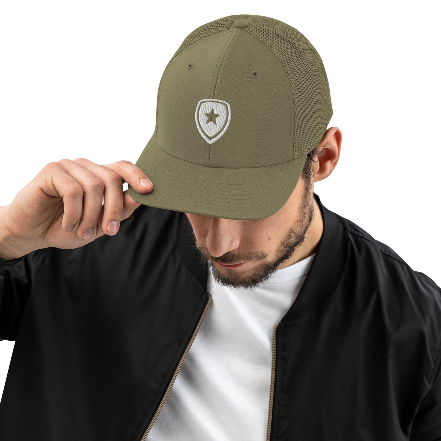 Luxury Trucker cap --CH Style-- Olivegreen
