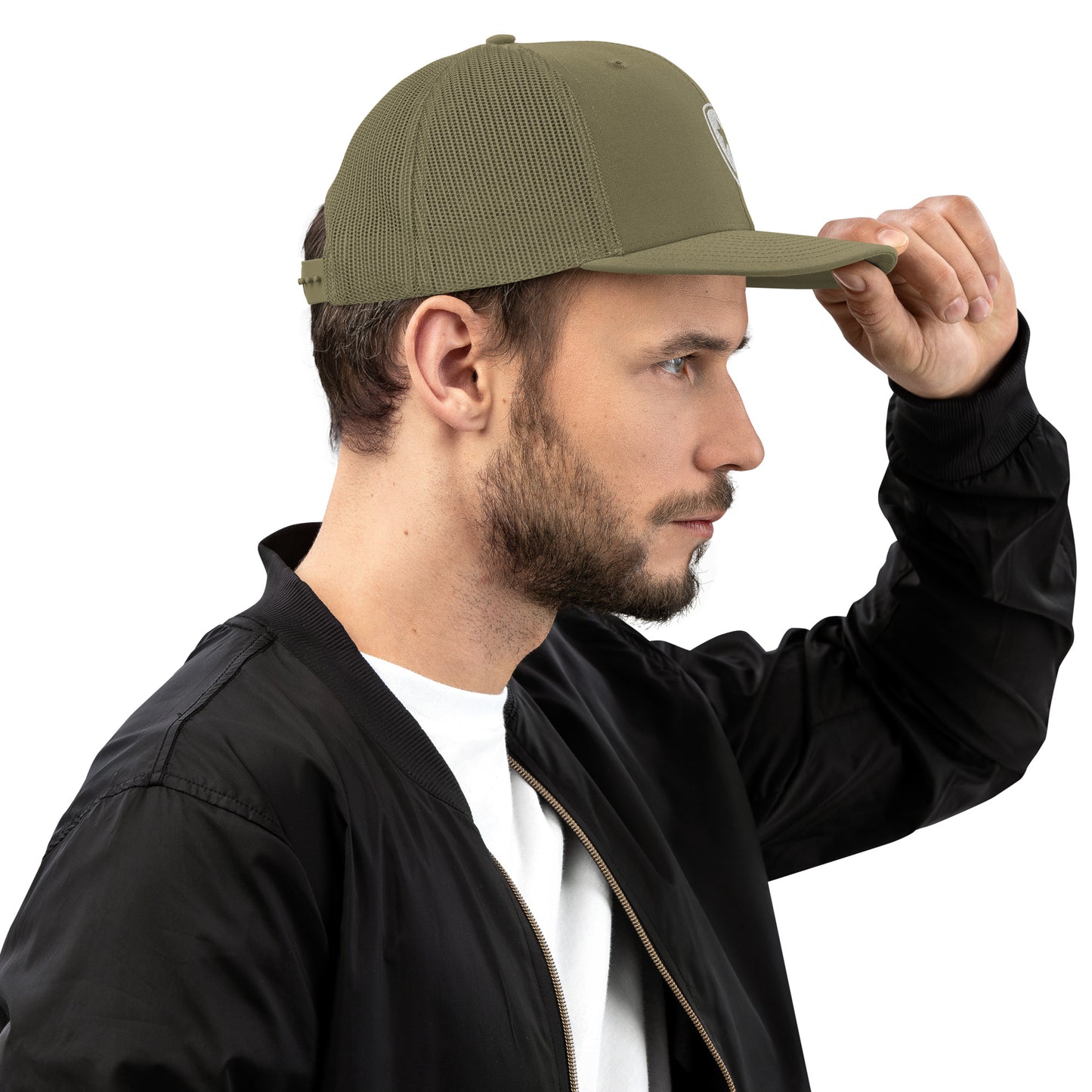 Luxury Trucker cap --CH Style-- Olivegreen